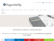 Tablet Screenshot of duguechdip.com